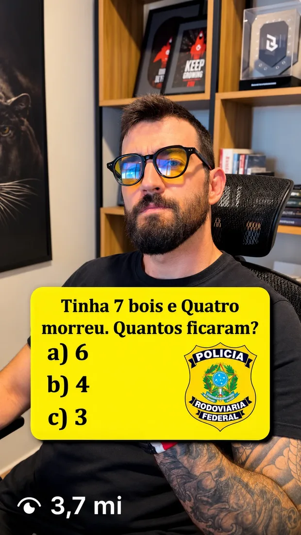 Vídeo com 3,7 milhões de visualizações
